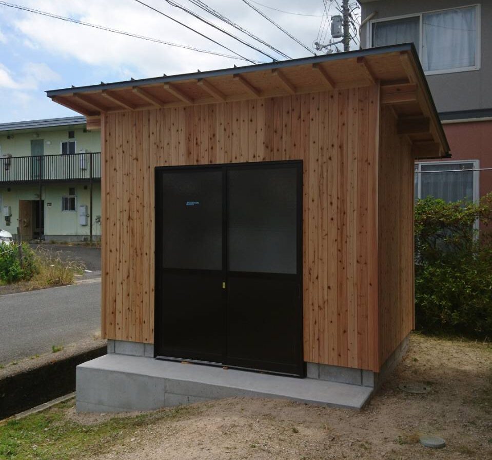 木製物置小屋つくりました。 - 円建創株式会社 しまね木の家本舗