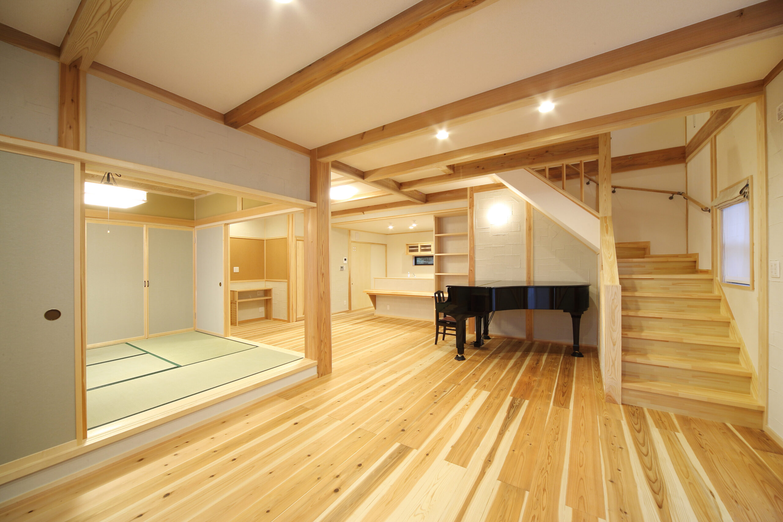 音楽と暮らす木の家